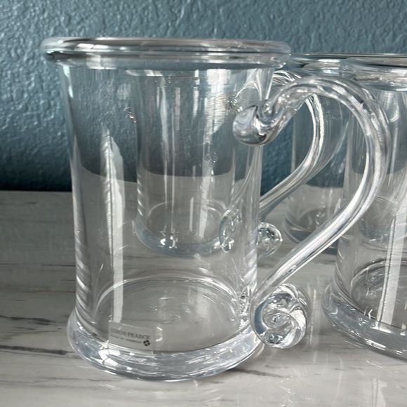 Simon Pearce Handblown Windsor Tankard Mugs - Picture 3 of 5